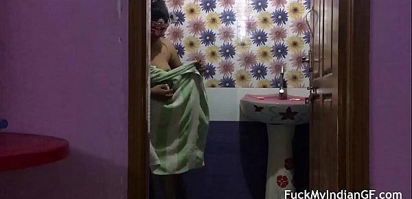  Indian Wife After Shower Drying Asking Her Man To Have Sex After After Periods